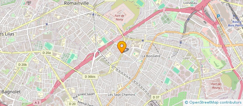 localisation de l'entreprise SCI MJS à ROMAINVILLE