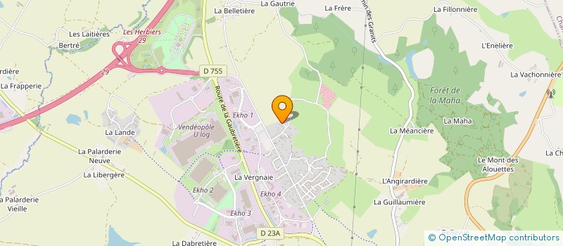 localisation de l'entreprise SCI MJS-IMMOB à LES HERBIERS