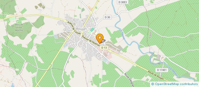 localisation de l'entreprise SCI MJSC  ROUJAN