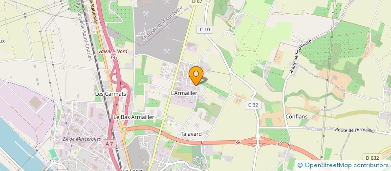 localisation de l'entreprise SCI MJSC  BOURG-LES-VALENCE