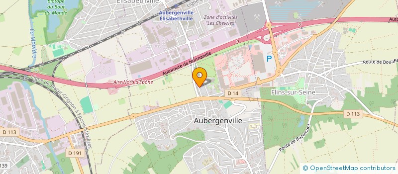 localisation de l'entreprise SCI MJT  AUBERGENVILLE