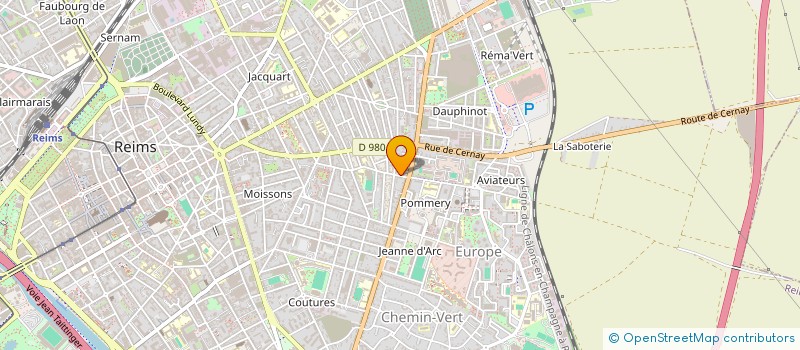 localisation de l'entreprise SCI MJV  REIMS