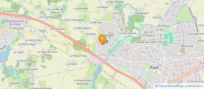 localisation de l'entreprise SCI MJV DU PALAIS à PACE