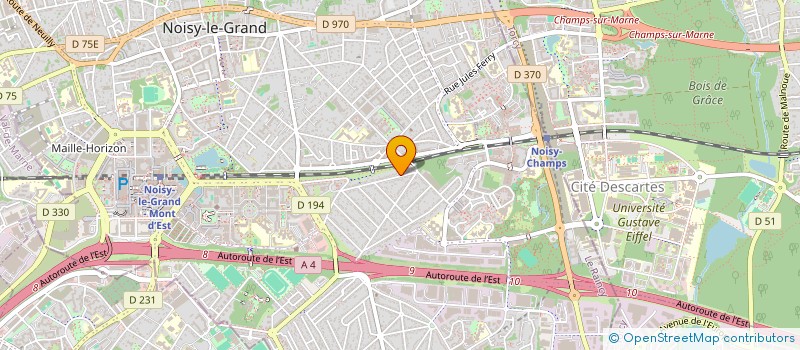 localisation de l'entreprise SCI MJV IMMOBILIER à NOISY-LE-GRAND