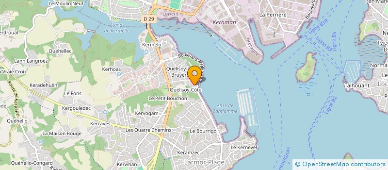 localisation de l'entreprise SCI MJVT  LARMOR-PLAGE