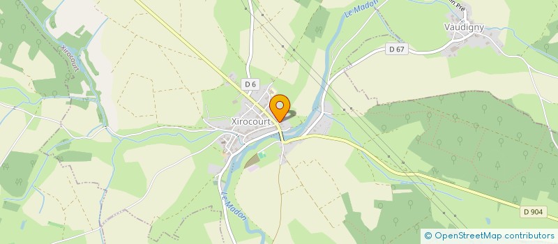 localisation de l'entreprise SCI MJX  XIROCOURT