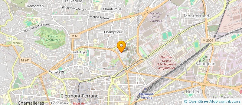 localisation de l'entreprise SCI MK  CLERMONT-FERRAND