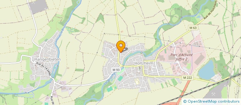 localisation de l'entreprise SCI MK.  HOLTZHEIM