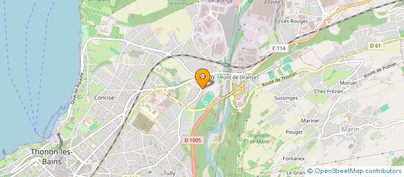 localisation de l'entreprise SCI MK à THONON-LES-BAINS