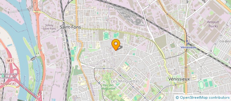 localisation de l'entreprise SCI MK  VENISSIEUX