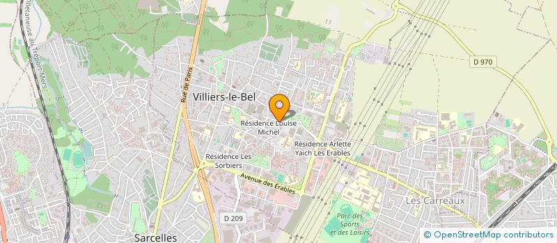 localisation de l'entreprise SCI MK  VILLIERS-LE-BEL