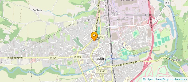 localisation de l'entreprise SCI MK2I  ISSOIRE