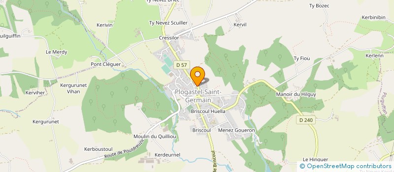 localisation de l'entreprise SCI MKASTEL  PLOGASTEL-SAINT-GERMAIN