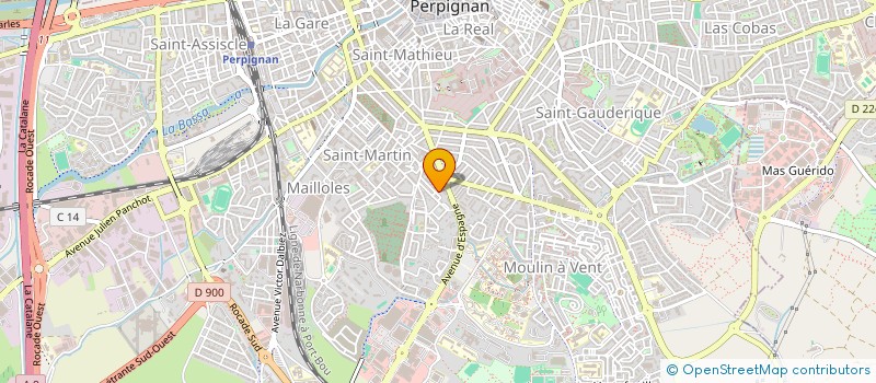 localisation de l'entreprise SCI MKBK  PERPIGNAN