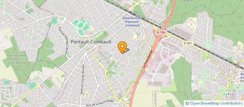 localisation de l'entreprise SCI MKH  PONTAULT-COMBAULT