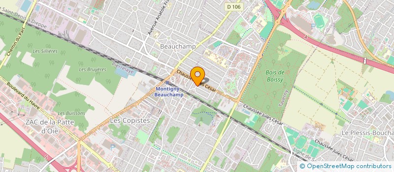 localisation de l'entreprise SCI MKS 97-2  BEAUCHAMP