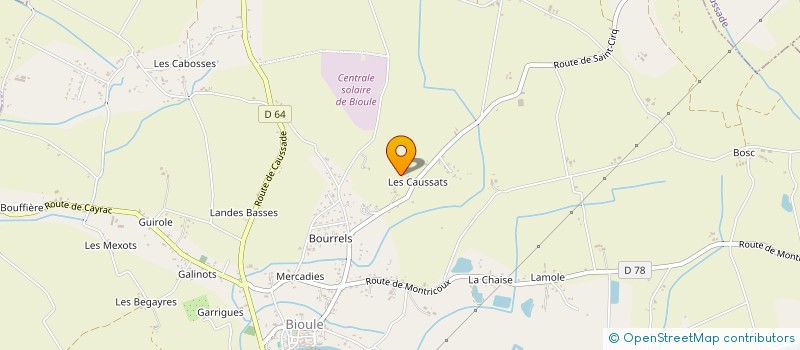 localisation de l'entreprise SCI MKVA  BIOULE