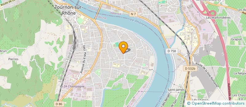 localisation de l'entreprise SCI ML à TOURNON-SUR-RHONE