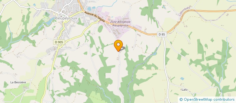 localisation de l'entreprise SCI ML  RIEUPEYROUX