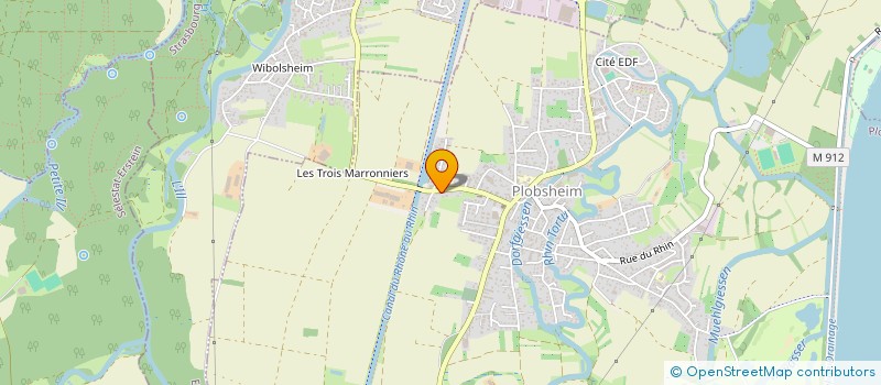 localisation de l'entreprise SCI ML 68  PLOBSHEIM