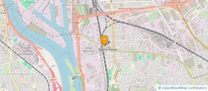 localisation de l'entreprise SCI ML  SAINT-FONS