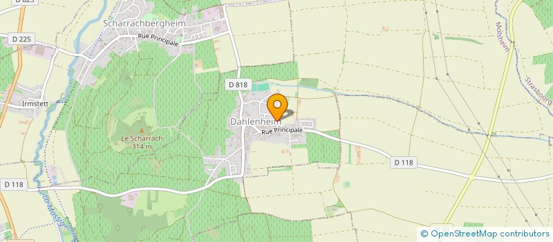 localisation de l'entreprise SCI ML  DAHLENHEIM