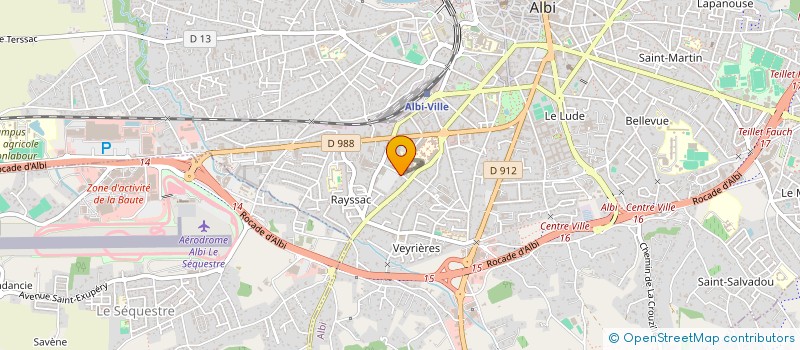 localisation de l'entreprise SCI ML à ALBI