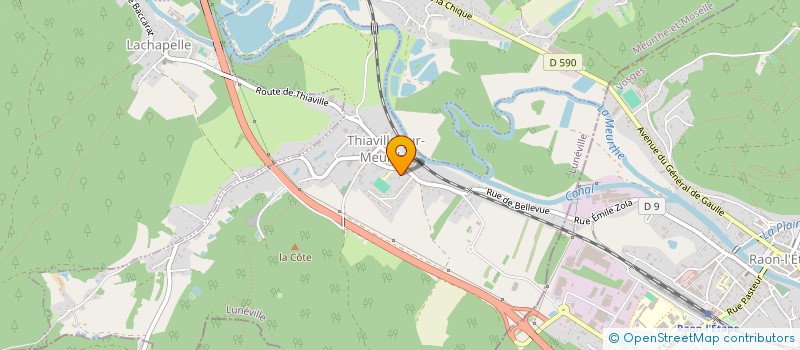 localisation de l'entreprise SCI ML  THIAVILLE-SUR-MEURTHE