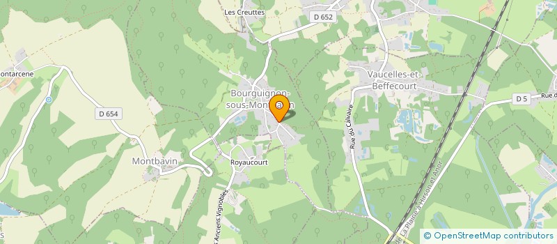 localisation de l'entreprise SCI ML GENERATIONS  BOURGUIGNON-SOUS-MONTBAVIN