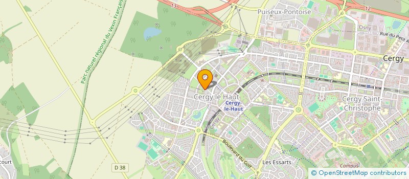 localisation de l'entreprise SCI ML INVEST  CERGY