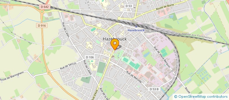 localisation de l'entreprise SCI ML.MB.OD  HAZEBROUCK