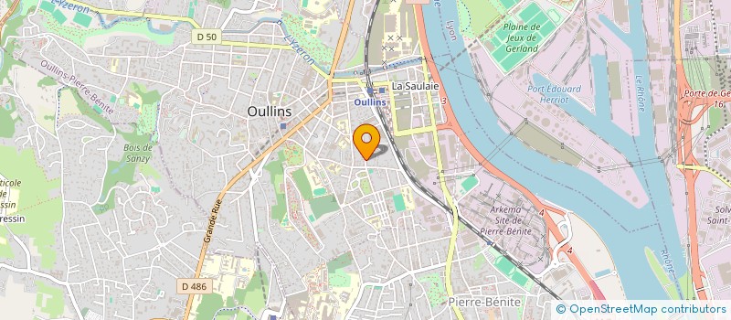 localisation de l'entreprise SCI ML PATRIMOINE  OULLINS-PIERRE-BENITE