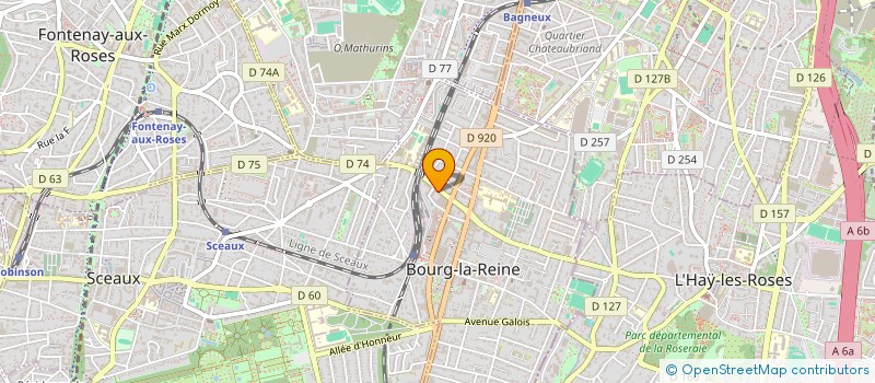 localisation de l'entreprise SCI MLA à BOURG-LA-REINE