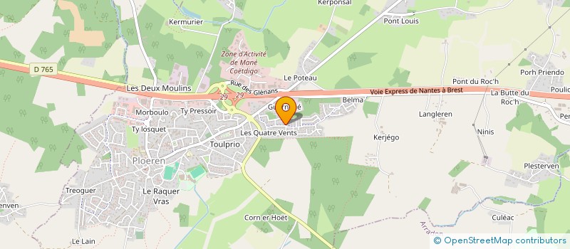 localisation de l'entreprise SCI MLB7  PLOEREN