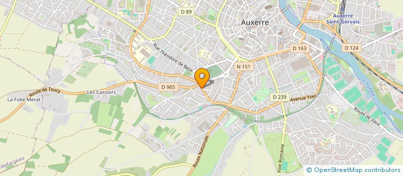 localisation de l'entreprise SCI MLC 05 à AUXERRE
