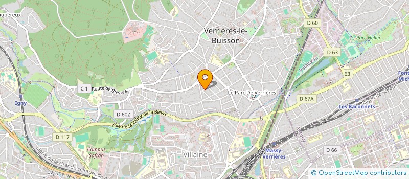 localisation de l'entreprise SCI MLC à VERRIERES-LE-BUISSON