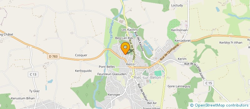 localisation de l'entreprise SCI MLC  RIEC-SUR-BELON