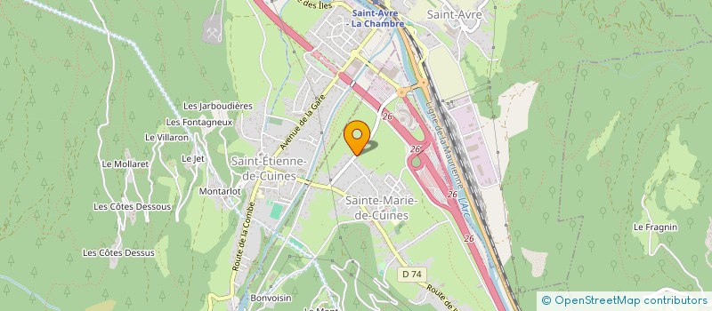 localisation de l'entreprise SCI MLC  SAINTE-MARIE-DE-CUINES