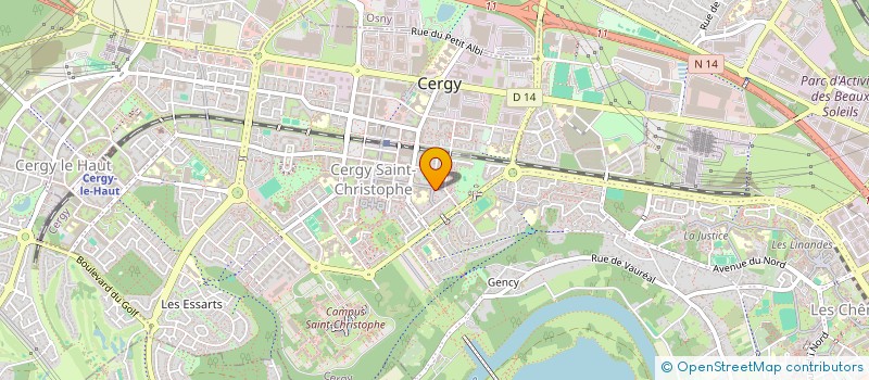 localisation de l'entreprise SCI MLC-POLY  CERGY