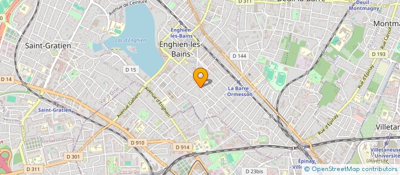 localisation de l'entreprise SCI MLCV à ENGHIEN-LES-BAINS