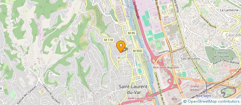 localisation de l'entreprise SCI MLD à SAINT-LAURENT-DU-VAR