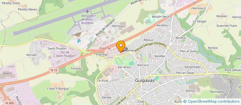 localisation de l'entreprise SCI MLEL  GUIPAVAS