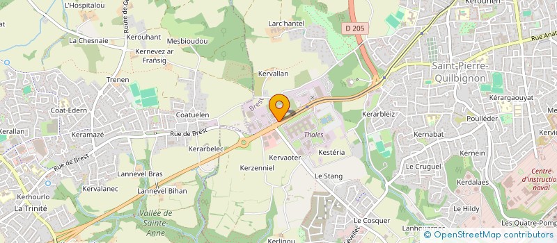 localisation de l'entreprise SCI MLG 1 à BREST