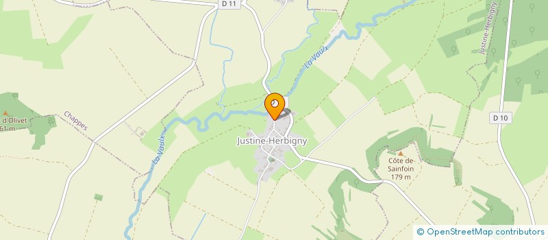 localisation de l'entreprise SCI MLG  JUSTINE-HERBIGNY