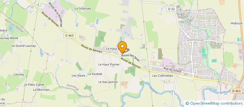 localisation de l'entreprise SCI MLG  CHATEAUGIRON