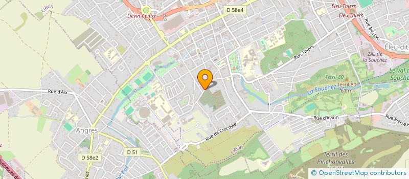 localisation de l'entreprise SCI MLG  LIEVIN