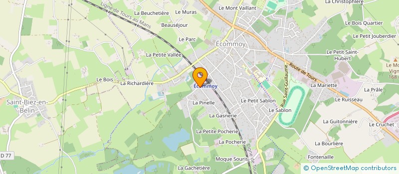 localisation de l'entreprise SCI MLG  ECOMMOY