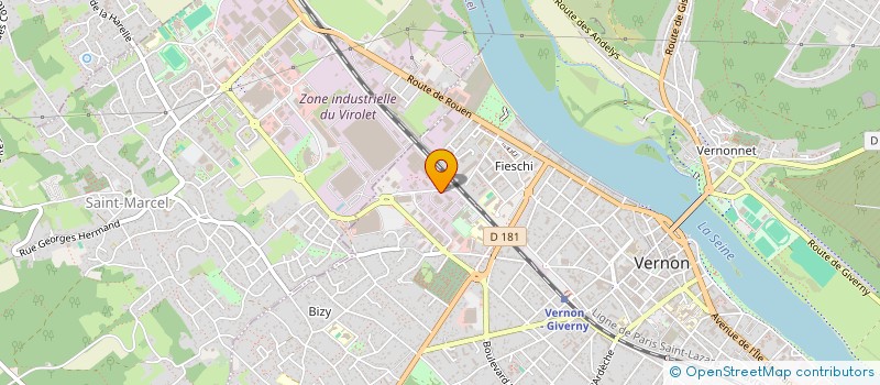 localisation de l'entreprise SCI MLG  VERNON