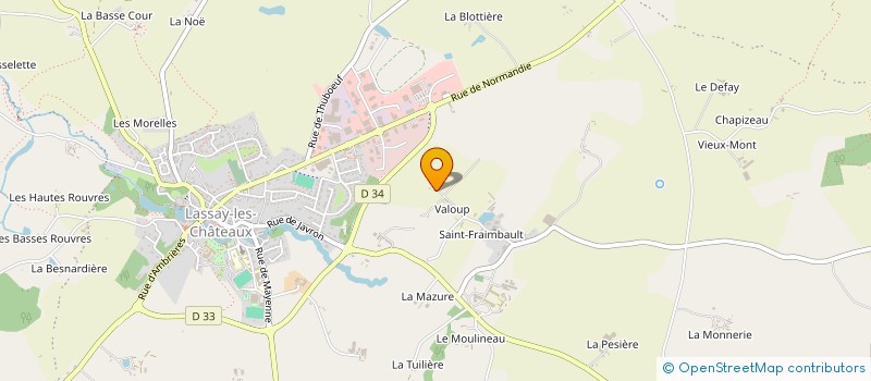 localisation de l'entreprise SCI MLG  LASSAY-LES-CHATEAUX
