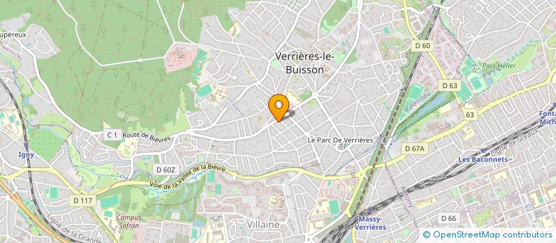 localisation de l'entreprise SCI MLH à VERRIERES-LE-BUISSON